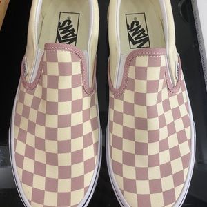 Brand New Pink Checkered Vans
